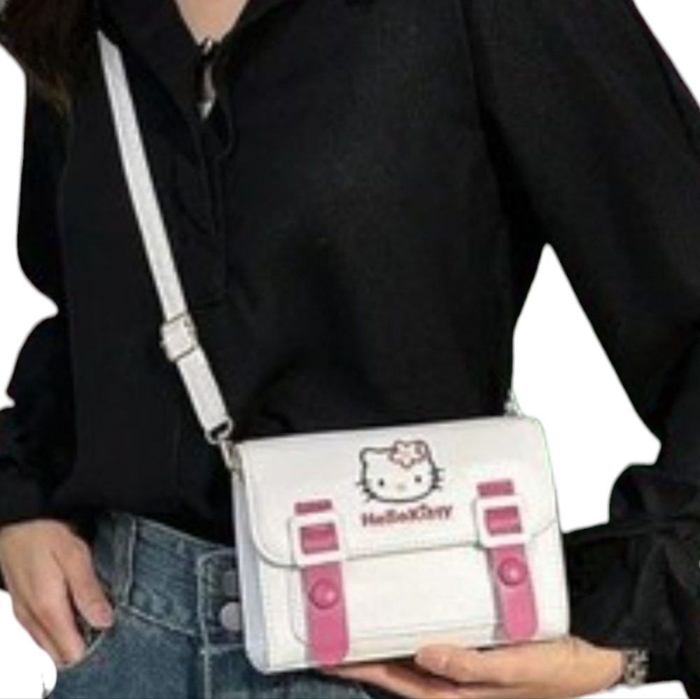 Hello Kitty White and‎ Pink Crossbody Bag - Picture 2 of 2